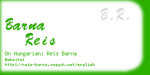 barna reis business card